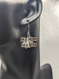 Mom earrings, mom jewelry, gifts for mom, mothers day gifts, thanksgiving gifts, mom birthday gifts, new mom gifts, my mom my hero