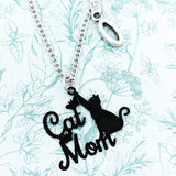 Cat mom necklace, cat mom jewellery, gifts for cat moms, cat lover gifts, cat accessories, thanksgiving gifts, mom birthday gifts,