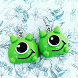 Monster earrings, monster jewellery, Halloween lover gifts, Halloween earrings, cute monster, novelty fun earrings, horror lover gifts,