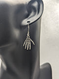 Skeleton hand earrings, Halloween earrings, halloween themed, Halloween jewelry, gifts for Halloween, gothic themed, gothic earrings,