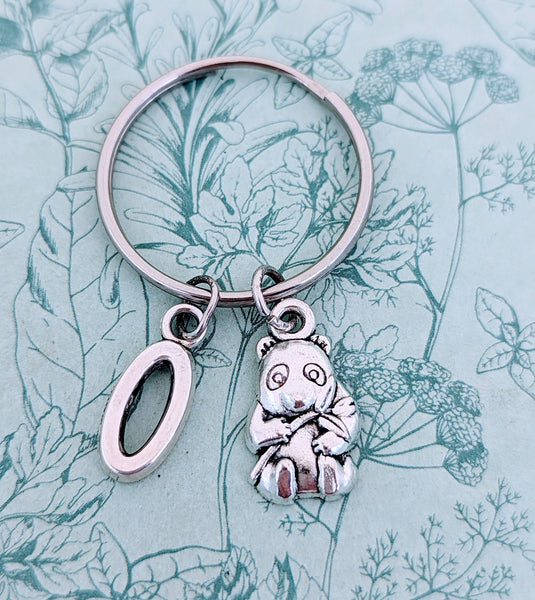 Panda keychain, panda keyring, panda lover gifts, panda accessories, zoo keeper gifts, bear keychain, bear accessories, bear themed gifts
