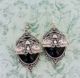 Gothic moth earrings, gothic jewellery, moth jewellery, Halloween earrings, witch earrings, witch jewellery, gifts for goths, bug lovers