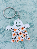 Ghost keyring, ghost keychain, Halloween gifts, Halloween lovers, ghost hunter gifts, paranormal gifts, Halloween party gifts, spooky gifts