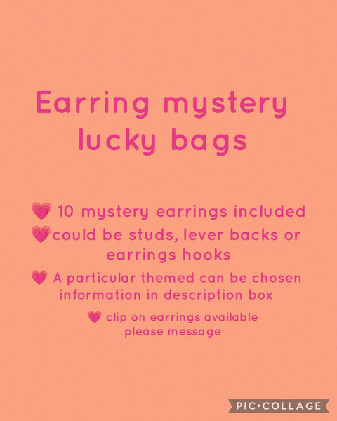 Cute earrings, cute jewelry, birthday gifts, earring Mystery bags, stocking stuffers, stocking fillers, gifts for sisters, gifts for mom