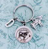 Cow keyring, cow keychain, cow lover gifts, cow farmer, easily distracted by cows, gifts for cow lovers, farm animal gifts, cow themed