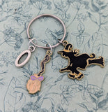 Witch keychain, witch keyring, witch lover gifts, Halloween keyring, Halloween accessories, halloween gifts, witch coven gifts,
