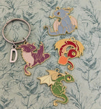 Dragon keychain, dragon Keyring, dragon lover gifts, fantasy keychain, fantasy lover gifts, mythical creature gifts, mythical creature