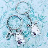 Mouse keychain, mouse keyring, mouse lover gifts, animal keychain, hamster keychain, hamster lover gifts, hamster accessories, mouse charm