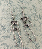 Skeleton earrings, skeleton jewellery, Halloween earrings, Halloween jewelry, skeleton accessories, Halloween accessories, statement earring
