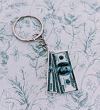 Dollar keychain, novelty keyring, fandom keyring, stocking stuffers, stocking fillers, money keychain, fun keyring, gifts for Americans,