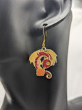 Dragon earrings, dragon jewellery, dragon lover gifts, novelty earrings, fantasy earrings, fantasy lover gifts, medieval earrings,