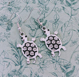 Turtle earrings, nautical earrings, turtle jewelry, animal earrings, animal jewellery, tortoise lover gifts, gifts for turtle mom,