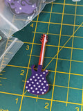 Guitar earrings, music earrings, teacher gifts, guitarist gifts, musician gifts, stocking filler, American flag earrings, novelty earrings,
