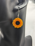 Sunflower earrings, sunflower jewellery, flower lover gifts, summer earrings, bridesmaid gifts, bridesmaid jewelry, sunflower accessories,