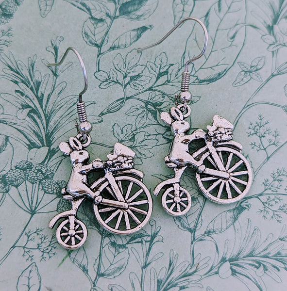 Rabbit earrings, rabbit jewellery, Easter gifts, Easter earrings, rabbit lover gifts, novelty earrings, bunny earrings, bunny lover gifts