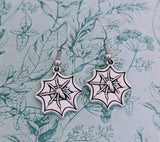 Spider lover earrings, spider earrings, gothic earrings, gothic jewellery, spider accessories witch earrings, Wicca earrings, Wicca jewelry