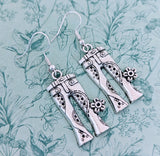 Sewing earrings, seamstress gifts, craft earrings, seamstress earrings, fashion designer gifts, novelty earrings, artist gifts, artist lover