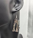 Sewing earrings, seamstress gifts, craft earrings, seamstress earrings, fashion designer gifts, novelty earrings, artist gifts, artist lover