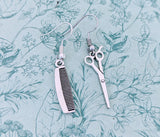 Scissor earrings, hairdresser earrings, hair stylist gifts, hairdresser gifts, beautician graduation gift, stylist earrings, mismatch gift