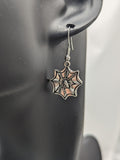Spider lover earrings, spider earrings, gothic earrings, gothic jewellery, spider accessories witch earrings, Wicca earrings, Wicca jewelry
