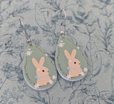 Rabbit earrings, rabbit jewellery, Easter gifts, Easter earrings, rabbit lover gifts, statement earrings, bunny earrings, bunny lover gifts