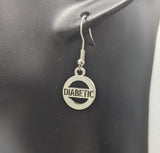 Diabetic earrings, gifts for a diabetic, diabetes earrings, diabetes awareness, medical earrings, doctor gifts, nurse earrings,