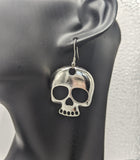 Skull earrings, skull jewellery, statement earrings, gothic earrings, gothic jewelry, day of the dead, Halloween earrings, pagan gifts,