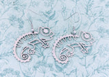 Chameleon earrings, chameleon jewelry, gifts for chameleon lovers, chameleon owner gifts, chameleon mom, reptile lover gifts,