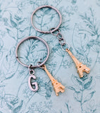 Eiffel tower keychain, traveller gifts, wanderer gifts, explorer gifts, explorer keychain, Paris lover gifts, French teacher gifts,