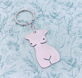 Female body keyring, artist keychain, Feminist keyring, body sculpture, painter gifts, gifts for a painter, goddess keyring, feminism gifts