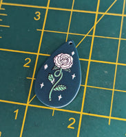 White rose earrings, flower earrings, flower lover gifts, gifts for gardeners, gardening lovers, gifts for florist, rose jewellery, gardener