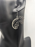 Chameleon earrings, chameleon jewelry, gifts for chameleon lovers, chameleon owner gifts, chameleon mom, reptile lover gifts,
