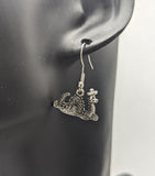 Loch Ness monster earrings, Dinosaur earrings, dinosaur jewellery, traveller gifts, plesiosaurs earrings, plesiosaurus jewellery, Dino gifts