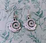 Snail earrings, snail jewellery, gifts for snail lovers, bug jewellery, gift for nature lovers, bug lovers, snail themed, stocking stuffers