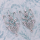 Cat earrings, cat jewellery, cat lover gifts, cat accessories, gifts for cat mom, gothic cat gifts, crazy cat lover gifts, kitten gifts,