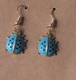 Ladybird earrings, ladybird jewellery, ladybird accessories, insect lover gifts, insect earrings, bug earrings, bug lover gifts, bug themed