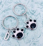 Cat paw print keychain, cat lover gifts, cat mom gifts, gifts for cat lovers, animal keychain, animal lover gifts, cat accessories,