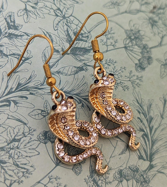 Snake earrings, snake jewellery, snake lover gifts, snake accessories, snake themed, snake mom gifts, reptile lover gifts, reptile jewelry