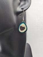 Avocado earrings, avocado jewelry, avocado lovers, foodie gifts, gifts for vegans, fruit earrings, fruit jewellery, gifts for green grocer,