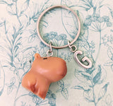 Capybara keychain, capybara keyring, capybara lover gifts, capybara themed, animal keychain, wildlife vet gifts, vet graduate gifts,