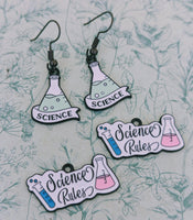 Science earrings, science geek gifts, science lovers, secret Santa gifts, scientist gifts, science graduate gifts, science themed gifts,