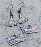 Science earrings, science geek gifts, science lovers, secret Santa gifts, scientist gifts, science graduate gifts, science themed gifts,