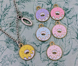 Donut necklace, donut jewellery, donut lover gifts, donut themed, foodie gifts, food lover gifts, novelty necklace, secret Santa gifts