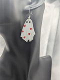 Ghost spooky earrings, ghost jewellery, novelty fun ghost themed jewellery, Halloween earrings, Halloween party accessories, cute ghost gift