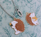 Hedgehog necklace, hedgehog jewellery, hedgehog lover gifts, hedgehog themed, animal lover, woodland gifts, animal necklace, animal jewelry,