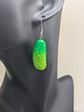 Pickle earrings, pickle jewellery, pickle lover gifts, foodie gifts, food earrings, novelty earrings, secret Santa gifts, food themed,
