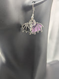 Bat skeleton earrings, Halloween bat jewellery, Halloween party accessories, spooky goth earrings, affordable earrings, zombie bat earrings