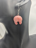 Pig bum earrings, pig lover gifts, pig jewellery, gifts for pig moms, pig themed gifts, stocking fillers, pig inspired gifts, novelty gifts