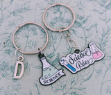 Science keychain, science lovers gifts, chemistry teacher gifts, biology teacher gifts, science themed, gifts for scientist,