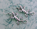 Gecko lizard earrings, reptile lover gifts, lizard animal jewellery, gecko lizard jewellery, lizard gift, animal lover gifts, reptile mom